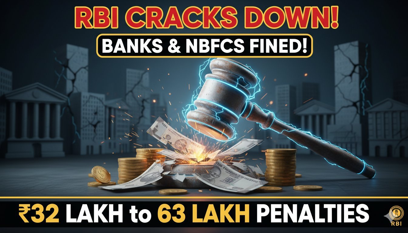RBI जुर्माना लगाते हुए बैंकों और NBFC पर कार्रवाई, CSB Bank पर 63 लाख रुपये का जुर्माना