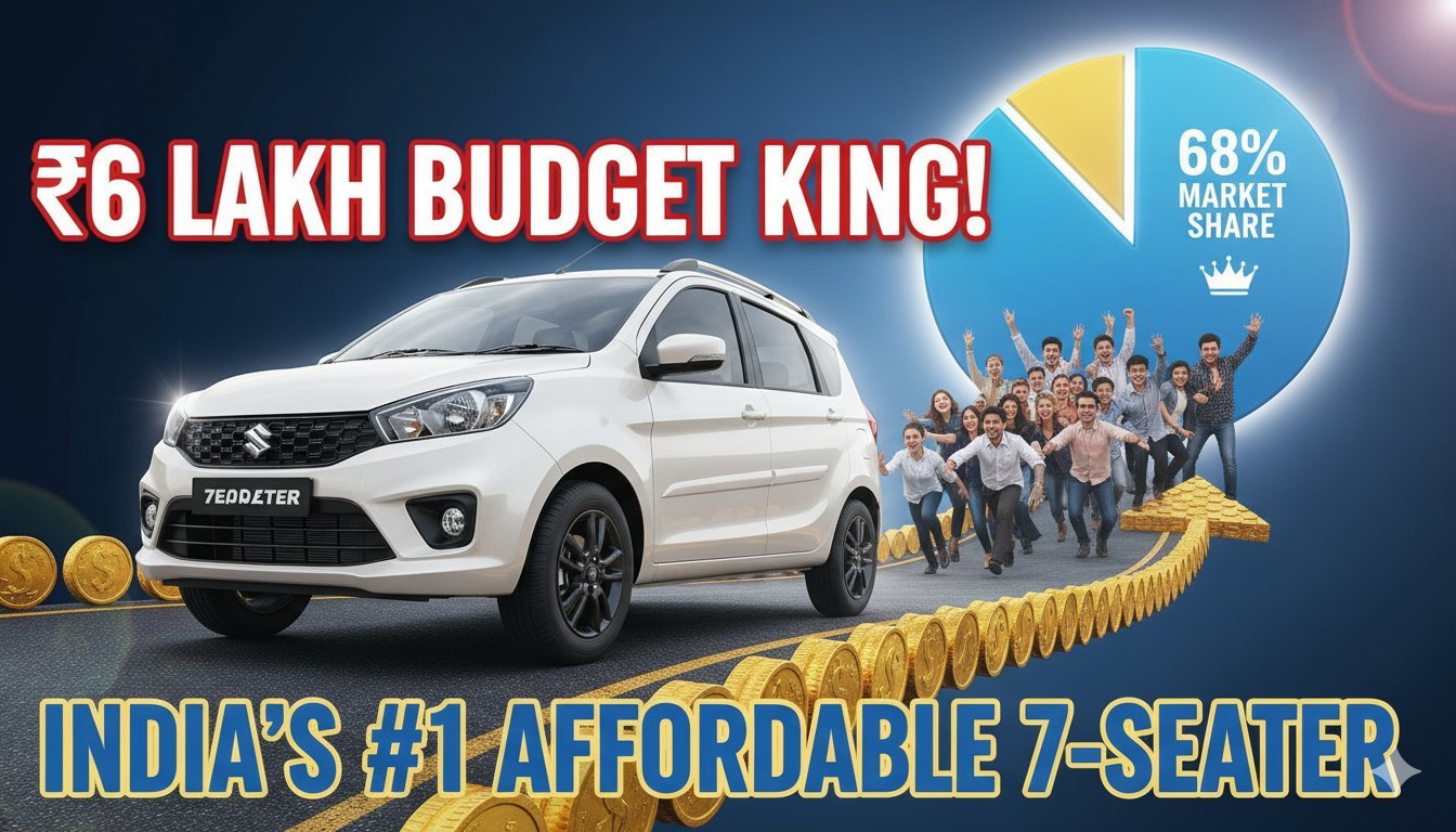 मारुति सुजुकी अर्टिगा 7-सीटर MPV की फ्रंट व्यू, सफेद कलर में, भारतीय बाजार में टॉप सेलिंग कार